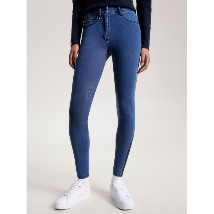 Pantalón Tommy Hilfiger Equestrian Queens Denim mujer grip rodillas Pantalón Tommy Hilfiger Equestrian Queens Denim mujer grip rodillas