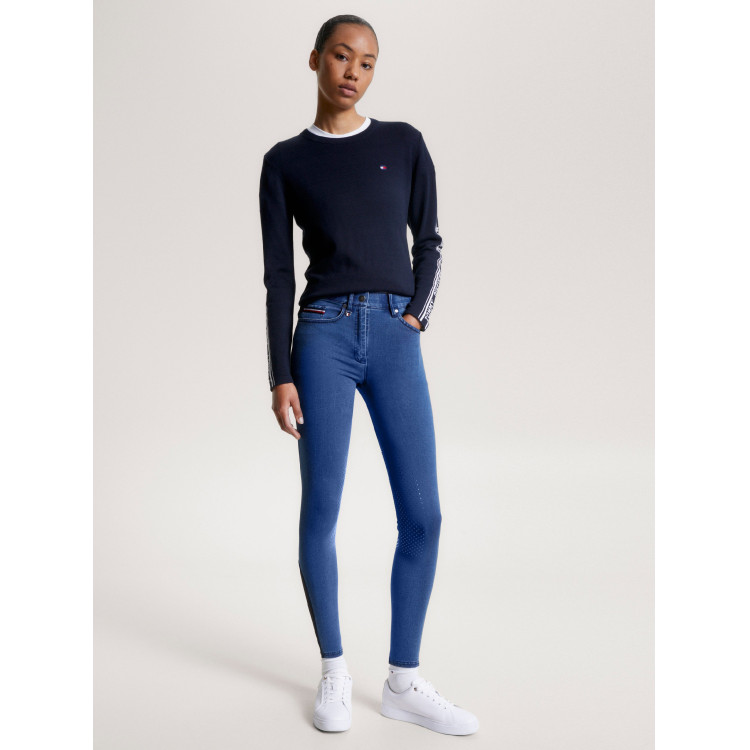 Pantalón Tommy Hilfiger Equestrian Queens Denim mujer grip rodillas Pantalón Tommy Hilfiger Equestrian Queens Denim mujer grip rodillas