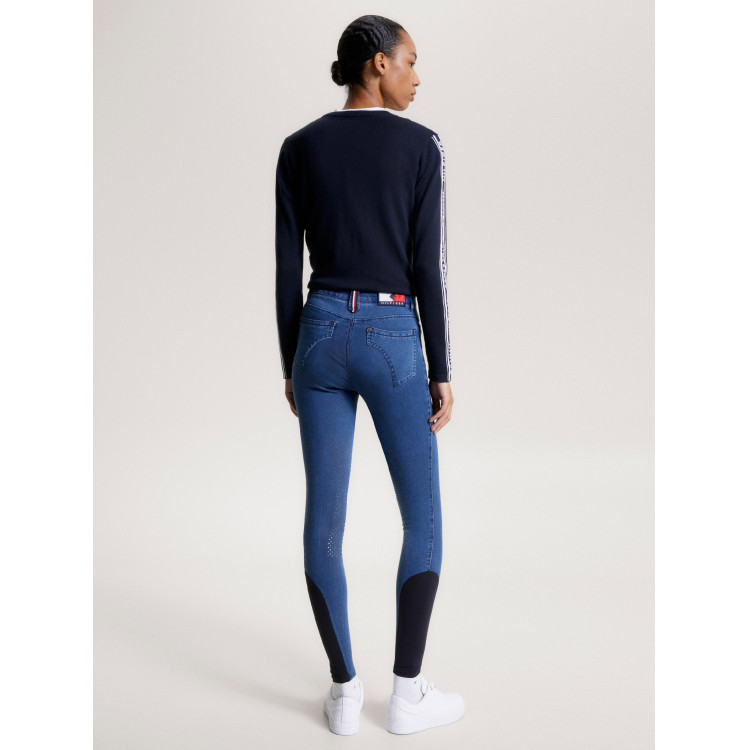 Pantalón Tommy Hilfiger Equestrian Queens Denim mujer grip rodillas Pantalón Tommy Hilfiger Equestrian Queens Denim mujer grip rodillas