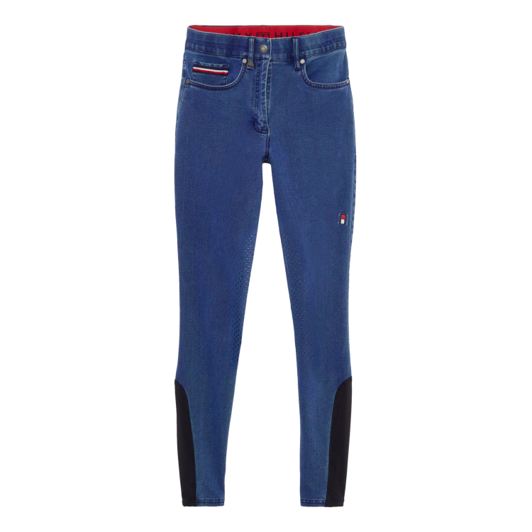 Pantalón Tommy Hilfiger Equestrian Queens Denim mujer grip rodillas Pantalón Tommy Hilfiger Equestrian Queens Denim mujer grip rodillas