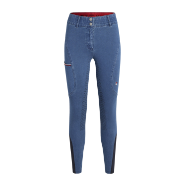Pantalón Tommy Hilfiger Equestrian Texas Denim full grip mujer Pantalón Tommy Hilfiger Equestrian Texas Denim full grip mujer