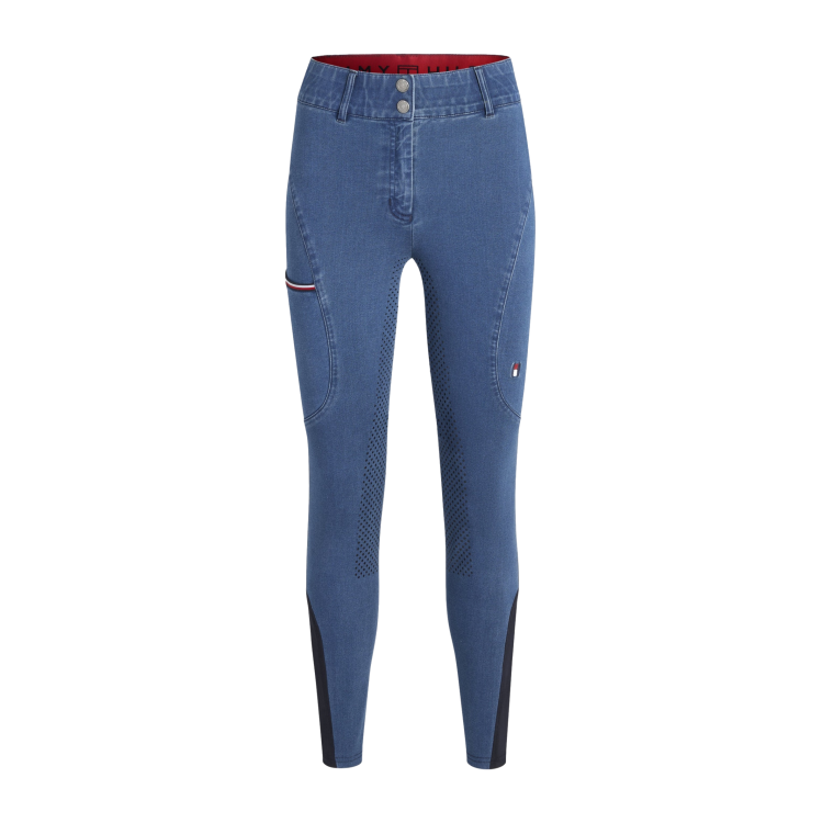 Pantalón Tommy Hilfiger Equestrian Texas Denim full grip mujer Pantalón Tommy Hilfiger Equestrian Texas Denim full grip mujer