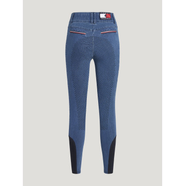 Pantalón Tommy Hilfiger Equestrian Texas Denim full grip mujer Pantalón Tommy Hilfiger Equestrian Texas Denim full grip mujer