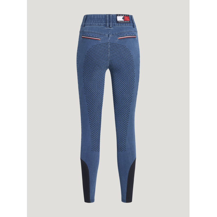 Pantalón Tommy Hilfiger Equestrian Texas Denim full grip mujer Pantalón Tommy Hilfiger Equestrian Texas Denim full grip mujer