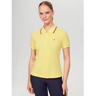 Polo con cremallera Tommy Hilfiger Equestrian Camden de manga corta para mujer Polo con cremallera Tommy Hilfiger Equestrian Camden de manga corta para mujer