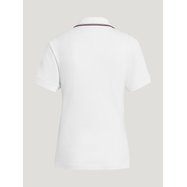 Polo con cremallera Tommy Hilfiger Equestrian Camden de manga corta para mujer Polo con cremallera Tommy Hilfiger Equestrian Camden de manga corta para mujer