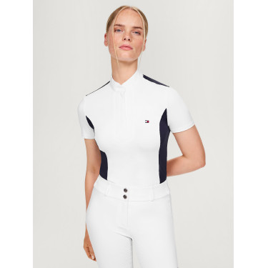 Polo de concurso Tommy Hilfiger Equestrian Avon de manga corta para mujer Polo de concurso Tommy Hilfiger Equestrian Avon de manga corta para mujer