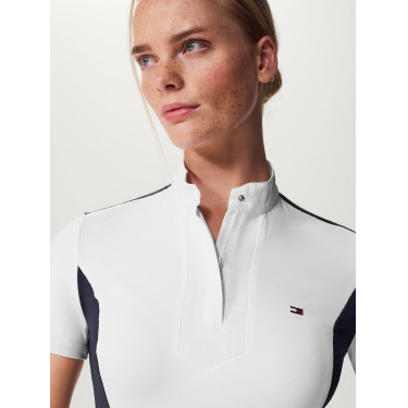 Polo de concurso Tommy Hilfiger Equestrian Avon de manga corta para mujer Polo de concurso Tommy Hilfiger Equestrian Avon de manga corta para mujer