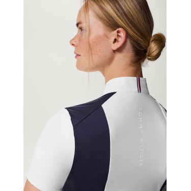 Polo de concurso Tommy Hilfiger Equestrian Avon de manga corta para mujer Polo de concurso Tommy Hilfiger Equestrian Avon de manga corta para mujer