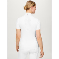 Polo de concurso Tommy Hilfiger Equestrian Avon de manga corta para mujer Blanco Polo de concurso Tommy Hilfiger Equestrian Avon de manga corta para mujer Blanco