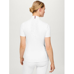 Polo de concurso Tommy Hilfiger Equestrian Avon de manga corta para mujer Blanco Polo de concurso Tommy Hilfiger Equestrian Avon de manga corta para mujer Blanco
