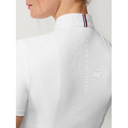 Polo de concurso Tommy Hilfiger Equestrian Avon de manga corta para mujer Blanco Polo de concurso Tommy Hilfiger Equestrian Avon de manga corta para mujer Blanco
