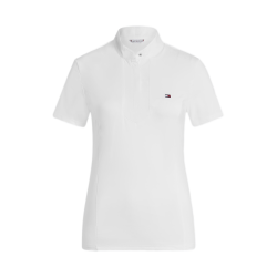 Polo de concurso Tommy Hilfiger Equestrian Avon de manga corta para mujer Blanco Polo de concurso Tommy Hilfiger Equestrian Avon de manga corta para mujer Blanco
