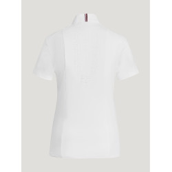 Polo de concurso Tommy Hilfiger Equestrian Avon de manga corta para mujer Blanco Polo de concurso Tommy Hilfiger Equestrian Avon de manga corta para mujer Blanco
