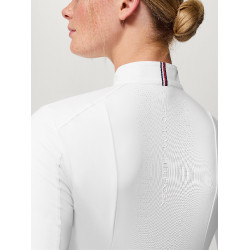Polo de concurso Tommy Hilfiger Equestrian Avon de manga larga para mujer Blanco