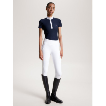 Polo de concurso Tommy Hilfiger Equestrian Chelsea Cooling de manga corta para mujer Polo de concurso Tommy Hilfiger Equestrian Chelsea Cooling de manga corta para mujer