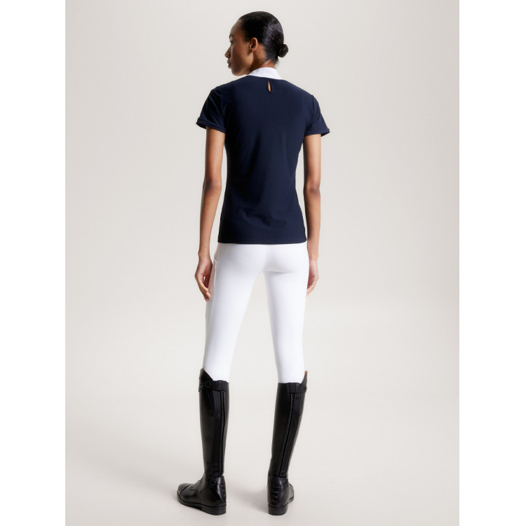 Polo de concurso Tommy Hilfiger Equestrian Chelsea Cooling de manga corta para mujer Polo de concurso Tommy Hilfiger Equestrian Chelsea Cooling de manga corta para mujer