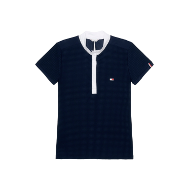 Polo de concurso Tommy Hilfiger Equestrian Chelsea Cooling de manga corta para mujer Polo de concurso Tommy Hilfiger Equestrian Chelsea Cooling de manga corta para mujer