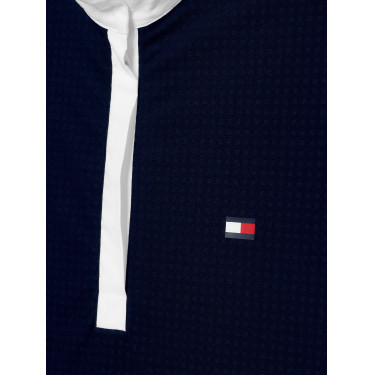 Polo de concurso Tommy Hilfiger Equestrian Chelsea Cooling de manga corta para mujer Polo de concurso Tommy Hilfiger Equestrian Chelsea Cooling de manga corta para mujer