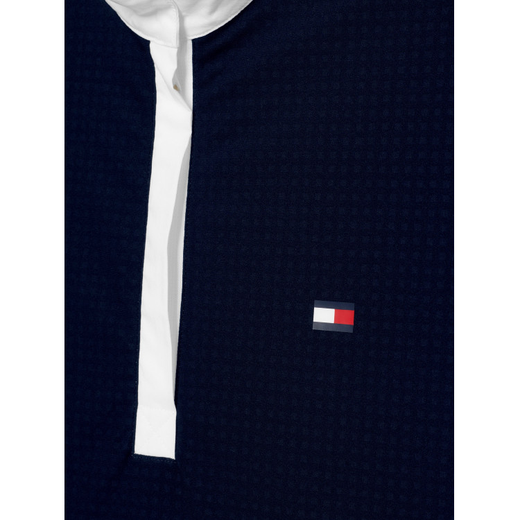 Polo de concurso Tommy Hilfiger Equestrian Chelsea Cooling de manga corta para mujer Polo de concurso Tommy Hilfiger Equestrian Chelsea Cooling de manga corta para mujer