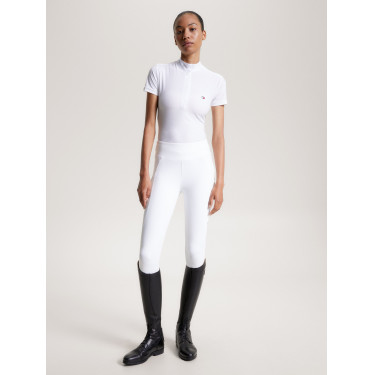 Polo de concurso Tommy Hilfiger Equestrian Chelsea Cooling de manga corta para mujer Polo de concurso Tommy Hilfiger Equestrian Chelsea Cooling de manga corta para mujer