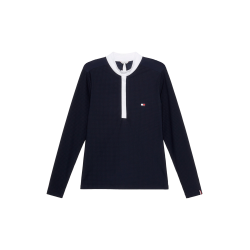 Polo de competición Tommy Hilfiger Equestrian Chelsea Cooling de manga larga para mujer