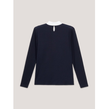 Polo de competición Tommy Hilfiger Equestrian Chelsea Cooling de manga larga para mujer Polo de competición Tommy Hilfiger Equestrian Chelsea Cooling de manga larga para mujer