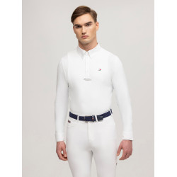 Polo de concurso Tommy Hilfiger Equestrian Columbus de manga larga para hombre