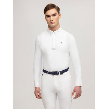 Polo de concurso Tommy Hilfiger Equestrian Columbus de manga larga para hombre Polo de concurso Tommy Hilfiger Equestrian Columbus de manga larga para hombre