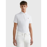 Polo de concurso Tommy Hilfiger Equestrian Fresh Air Performance de manga corta para hombre Blanco Polo de concurso Tommy Hilfiger Equestrian Fresh Air Performance de manga corta para hombre Blanco