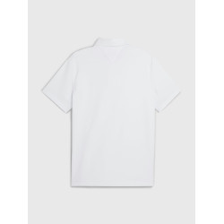 Polo de concurso Tommy Hilfiger Equestrian Fresh Air Performance de manga corta para hombre Blanco