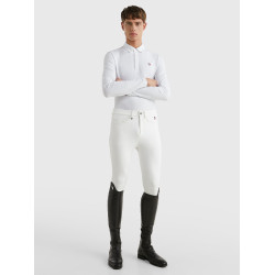 Polo de concurso Tommy Hilfiger Equestrian Fresh Air Performance de manga larga para hombre Blanco Polo de concurso Tommy Hilfiger Equestrian Fresh Air Performance de manga larga para hombre Blanco