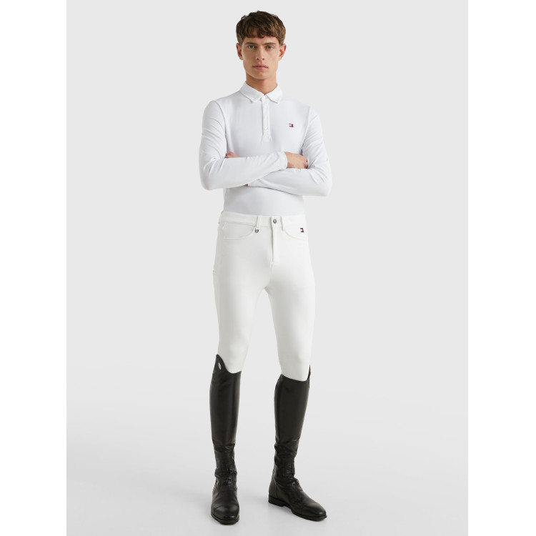 Polo de concurso Tommy Hilfiger Equestrian Fresh Air Performance de manga larga para hombre Polo de concurso Tommy Hilfiger Equestrian Fresh Air Performance de manga larga para hombre