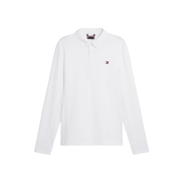 Polo de concurso Tommy Hilfiger Equestrian Fresh Air Performance de manga larga para hombre Polo de concurso Tommy Hilfiger Equestrian Fresh Air Performance de manga larga para hombre