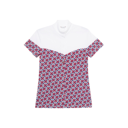 Polo de competición Tommy Hilfiger Equestrian Madison Monogram de manga corta para mujer