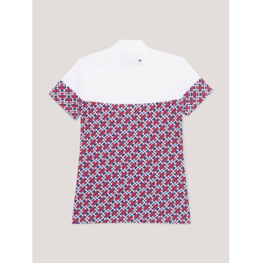 Polo de competición Tommy Hilfiger Equestrian Madison Monogram de manga corta para mujer Polo de competición Tommy Hilfiger Equestrian Madison Monogram de manga corta para mujer