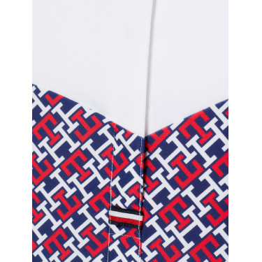 Polo de competición Tommy Hilfiger Equestrian Madison Monogram de manga corta para mujer Polo de competición Tommy Hilfiger Equestrian Madison Monogram de manga corta para mujer