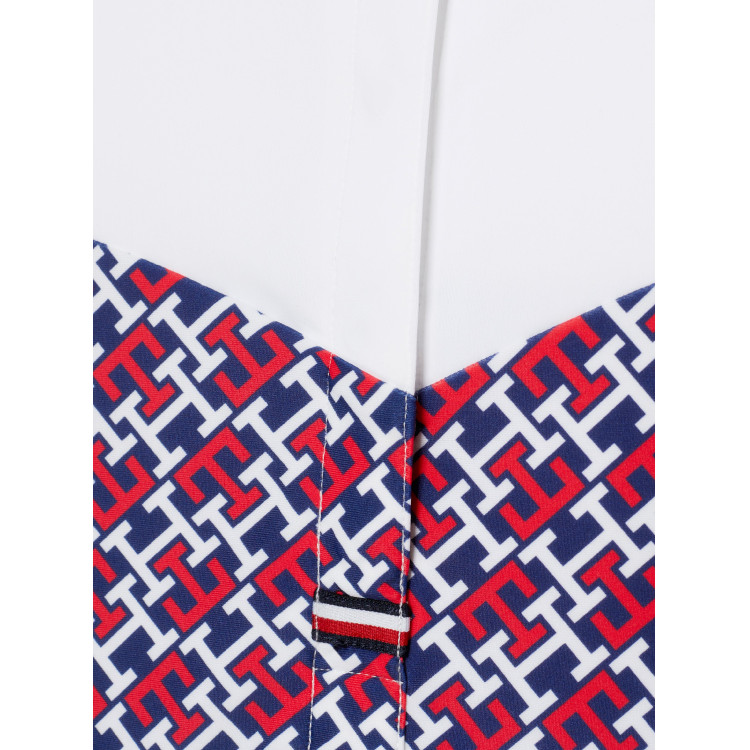 Polo de competición Tommy Hilfiger Equestrian Madison Monogram de manga corta para mujer Polo de competición Tommy Hilfiger Equestrian Madison Monogram de manga corta para mujer