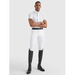 Polo de concurso Tommy Hilfiger Equestrian de manga corta para hombre Blanco