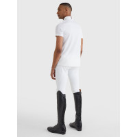 Polo de concurso Tommy Hilfiger Equestrian de manga corta para hombre Blanco