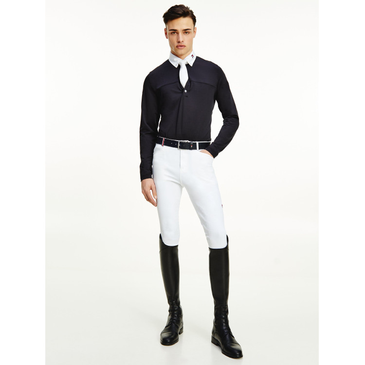 Polo de concurso Tommy Hilfiger Equestrian de manga larga para hombre Polo de concurso Tommy Hilfiger Equestrian de manga larga para hombre