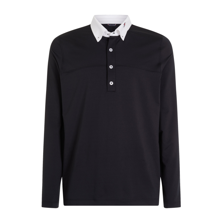 Polo de concurso Tommy Hilfiger Equestrian de manga larga para hombre Polo de concurso Tommy Hilfiger Equestrian de manga larga para hombre