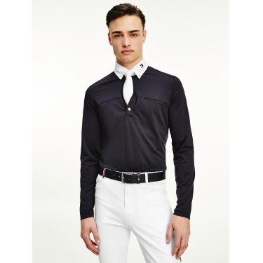 Polo de concurso Tommy Hilfiger Equestrian de manga larga para hombre Polo de concurso Tommy Hilfiger Equestrian de manga larga para hombre