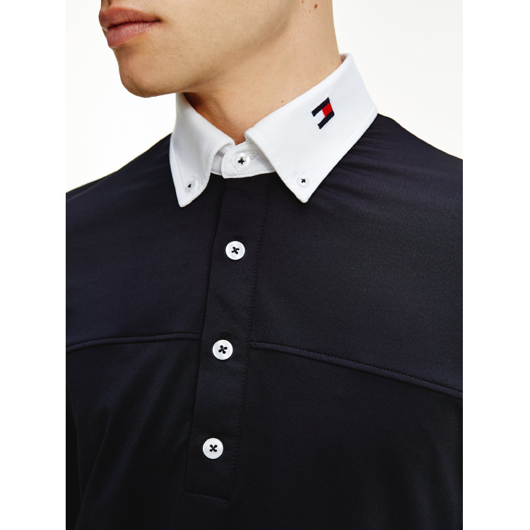 Polo de concurso Tommy Hilfiger Equestrian de manga larga para hombre Polo de concurso Tommy Hilfiger Equestrian de manga larga para hombre