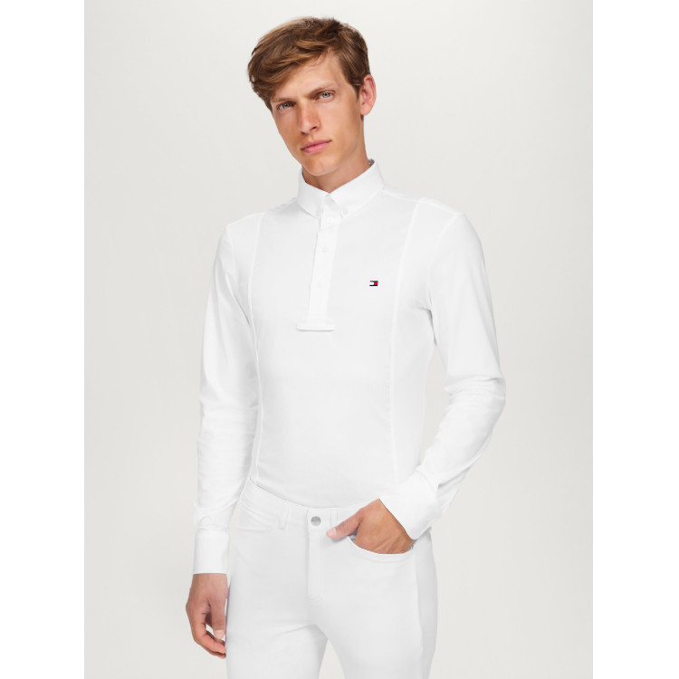 Polo de concurso Tommy Hilfiger Equestrian Neville de manga larga para hombre Polo de concurso Tommy Hilfiger Equestrian Neville de manga larga para hombre