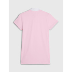 Polo de concurso Tommy Hilfiger Equestrian Performance Strass de manga corta para mujer Rosa clásico Polo de concurso Tommy Hilfiger Equestrian Performance Strass de manga corta para mujer Rosa clásico