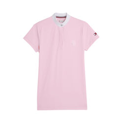 Polo de concurso Tommy Hilfiger Equestrian Performance Strass de manga corta para mujer