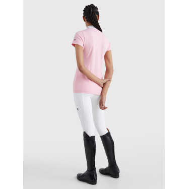 Polo de concurso Tommy Hilfiger Equestrian Performance Strass de manga corta para mujer Polo de concurso Tommy Hilfiger Equestrian Performance Strass de manga corta para mujer