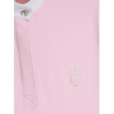 Polo de concurso Tommy Hilfiger Equestrian Performance Strass de manga corta para mujer Polo de concurso Tommy Hilfiger Equestrian Performance Strass de manga corta para mujer