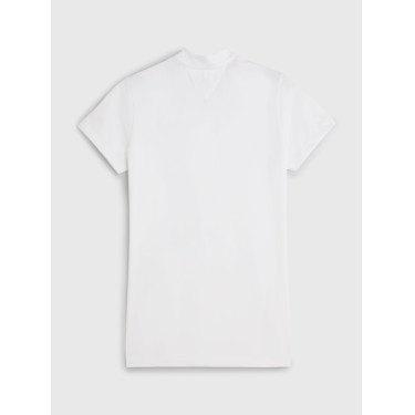 Polo de concurso Tommy Hilfiger Equestrian Performance Strass de manga corta para mujer Blanco Polo de concurso Tommy Hilfiger Equestrian Performance Strass de manga corta para mujer Blanco